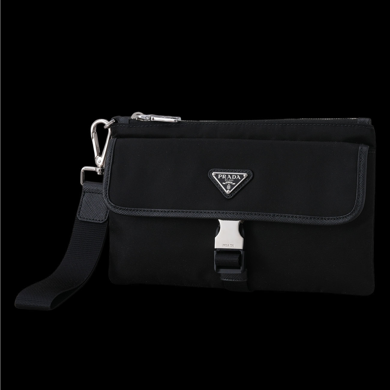 PRADA(USED)프라다 2NH011 포코노 버클 클러치 파우치
